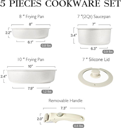 Snap Grip™ Ceramic Cookware Set