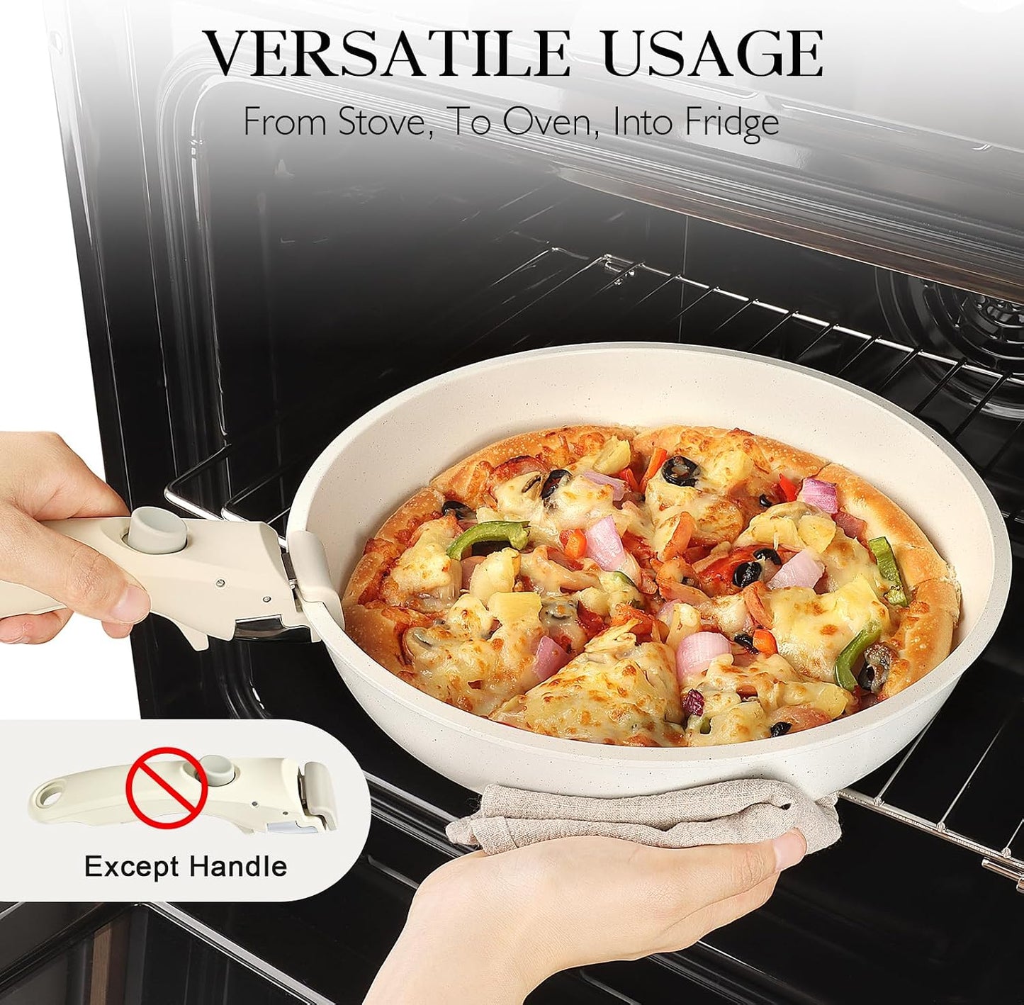 Snap Grip™ Ceramic Cookware Set