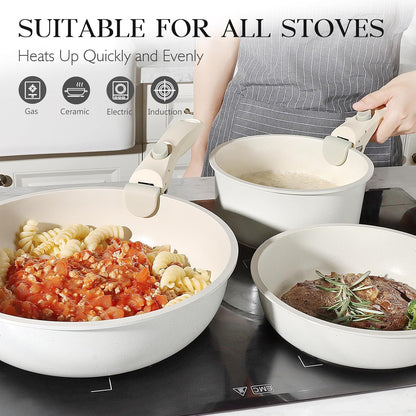 Snap Grip™ Ceramic Cookware Set